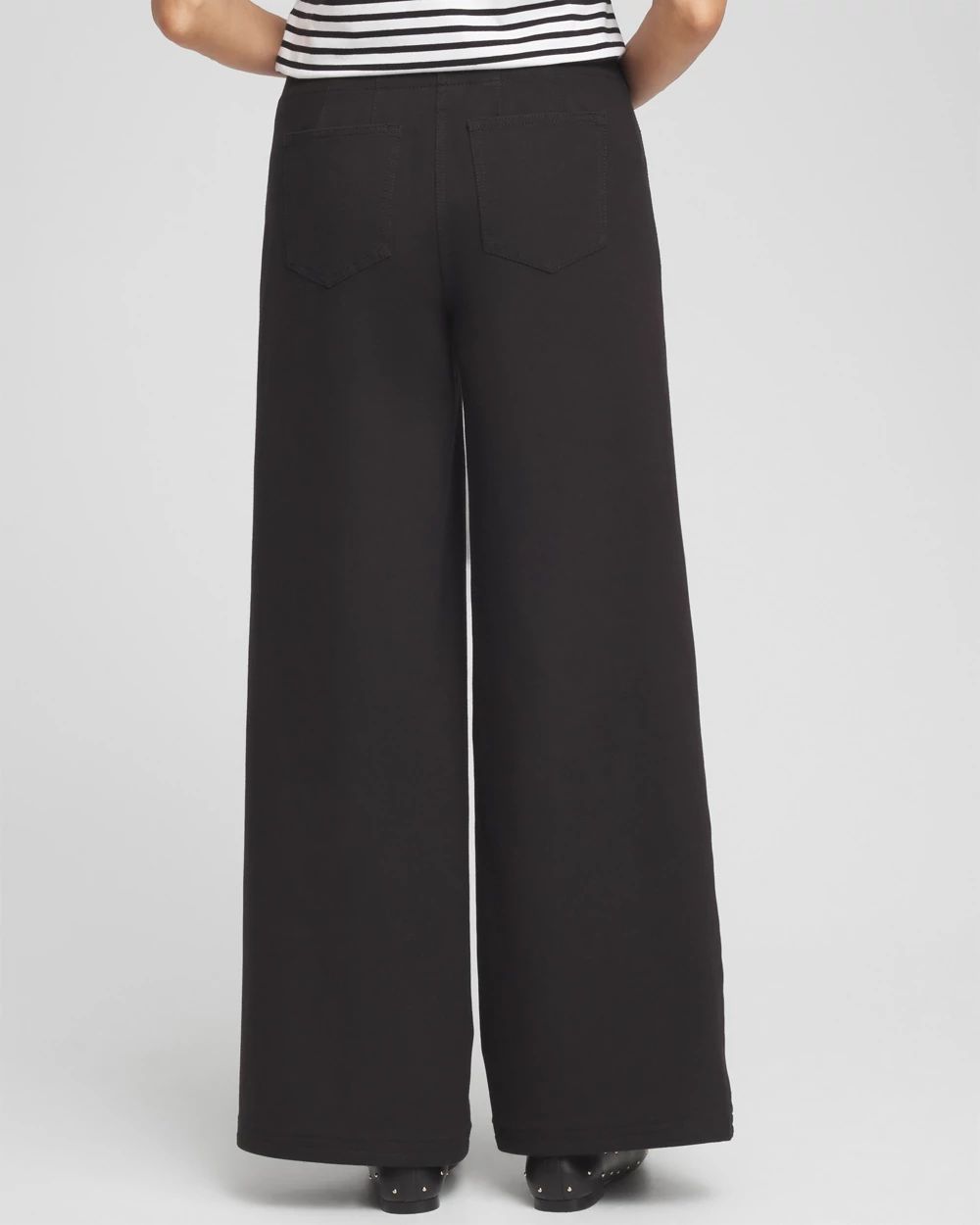 【INCHANT ME】Basic Cotton Short Wide Pants Cotton Stretch Wide Leg Pants | Chico's
